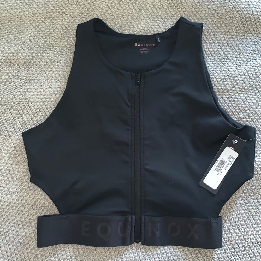 NWT black Equinox womens work out top